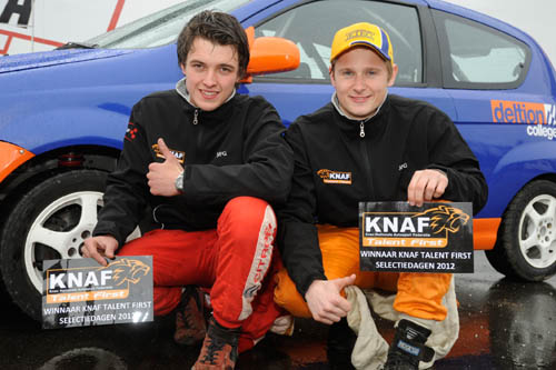 Knaf Talent First Rally selectie VD Brand en Vd Eijk